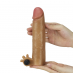 Реалистичная насадка на пенис с вибропулей Nature Extender Flesh (19 см)